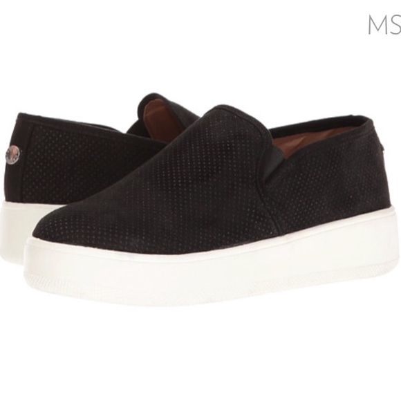 Steve Madden Woman's Shoes Black Gracy Slip Size 7.5 Fabric Upper PU Lining/Sock Steve Madden Woman's Shoes Black Gracy Slip Size 7.5 Fabric Upper PU Lining/Sock